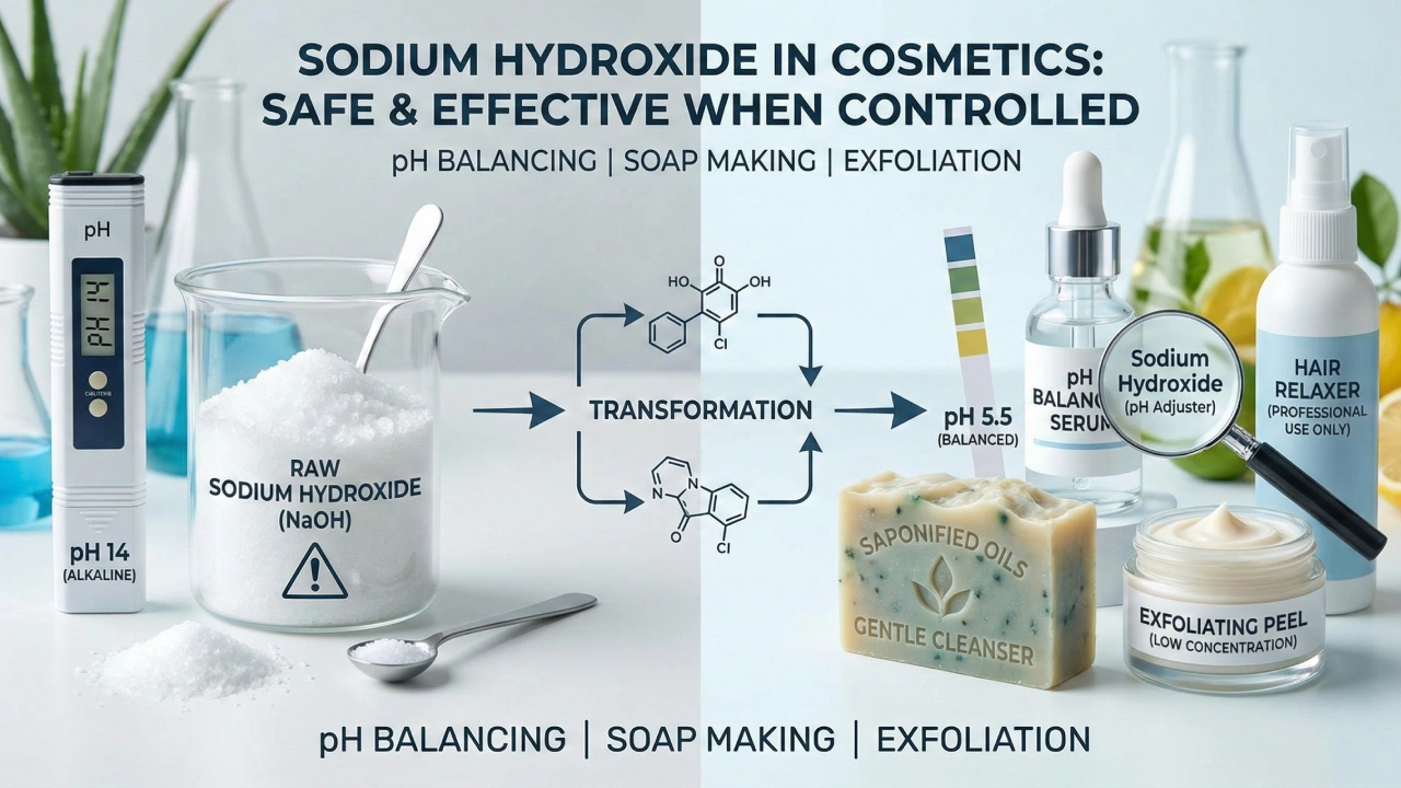 Sodium Hydroxide in Cosmetics