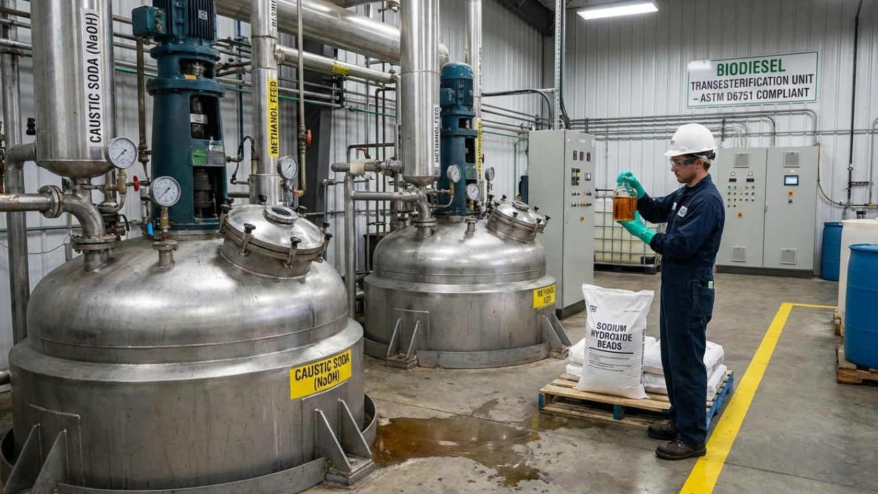 caustic soda biodiesel production