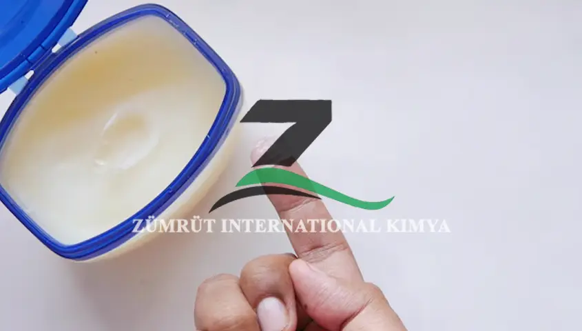 Pharmaceutical-grade white petroleum jelly supplied by ZÜMRÜT International Kimya Co.