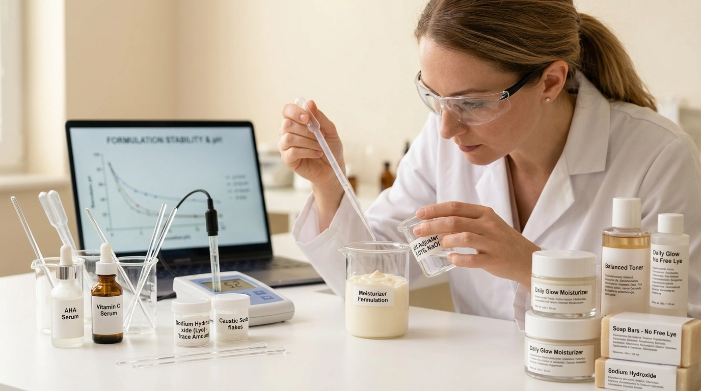 Sodium Hydroxide in Cosmetics